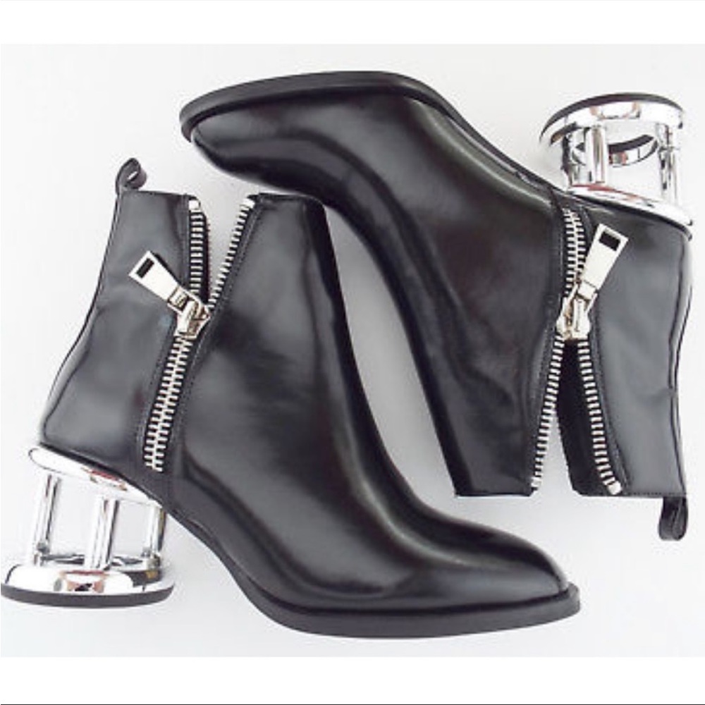 JEFFREY CAMPBELL Boone Caged Heel Ankle Booties Sz 5.5